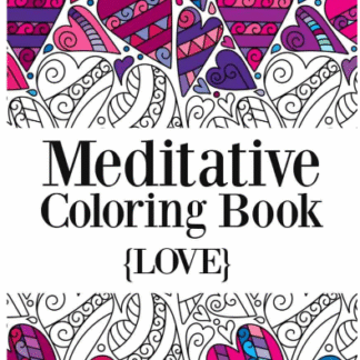 Love Themed Adult Coloring Book