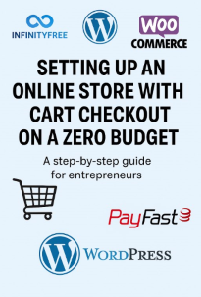 Setting up an Online Store with Cart checkout - for FREE