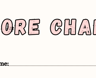 Kids Blank Chore Chart