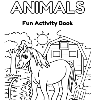 Farm Animals Fun Activity Book